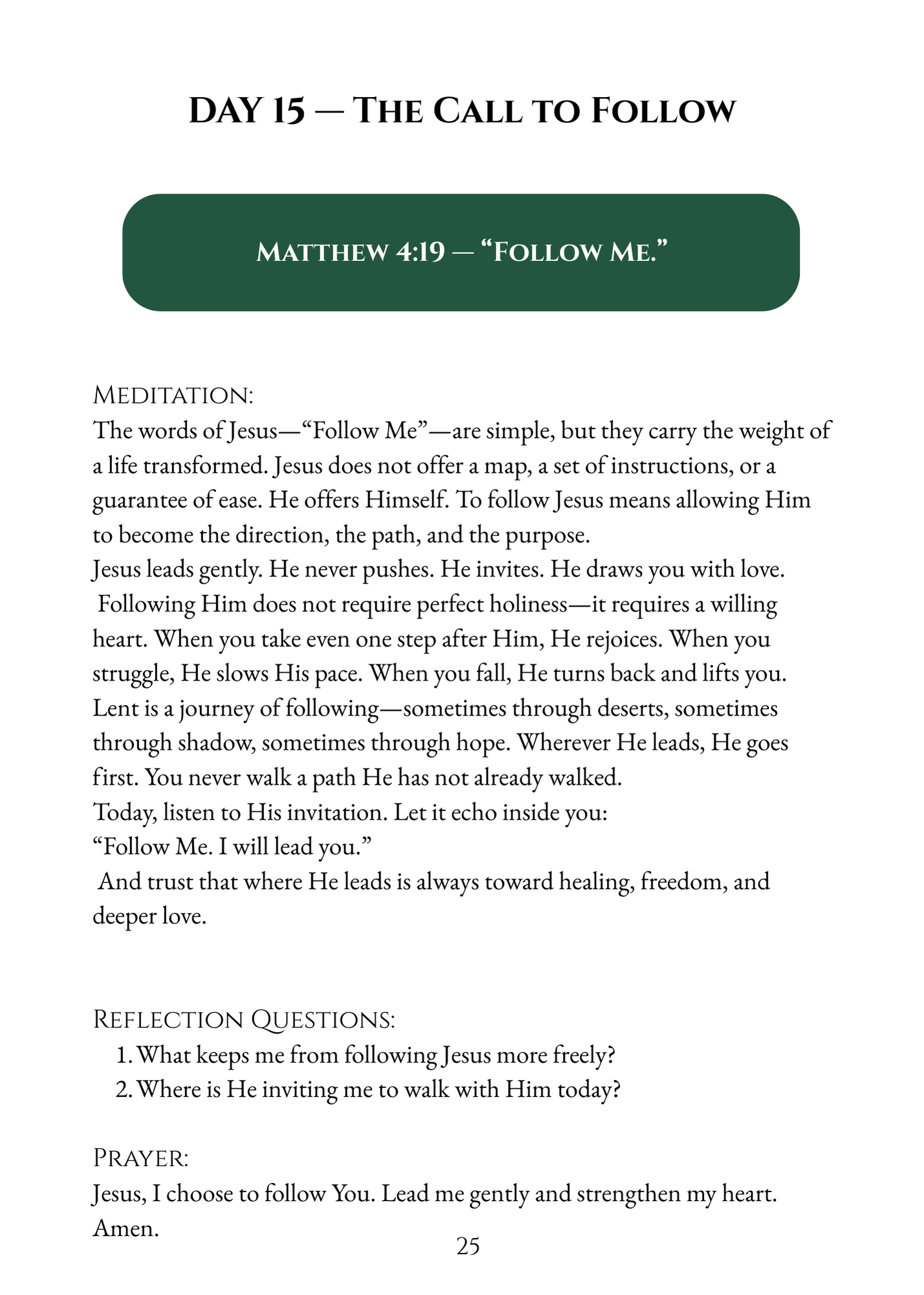 Return to Me: Lenten Prayer Guide