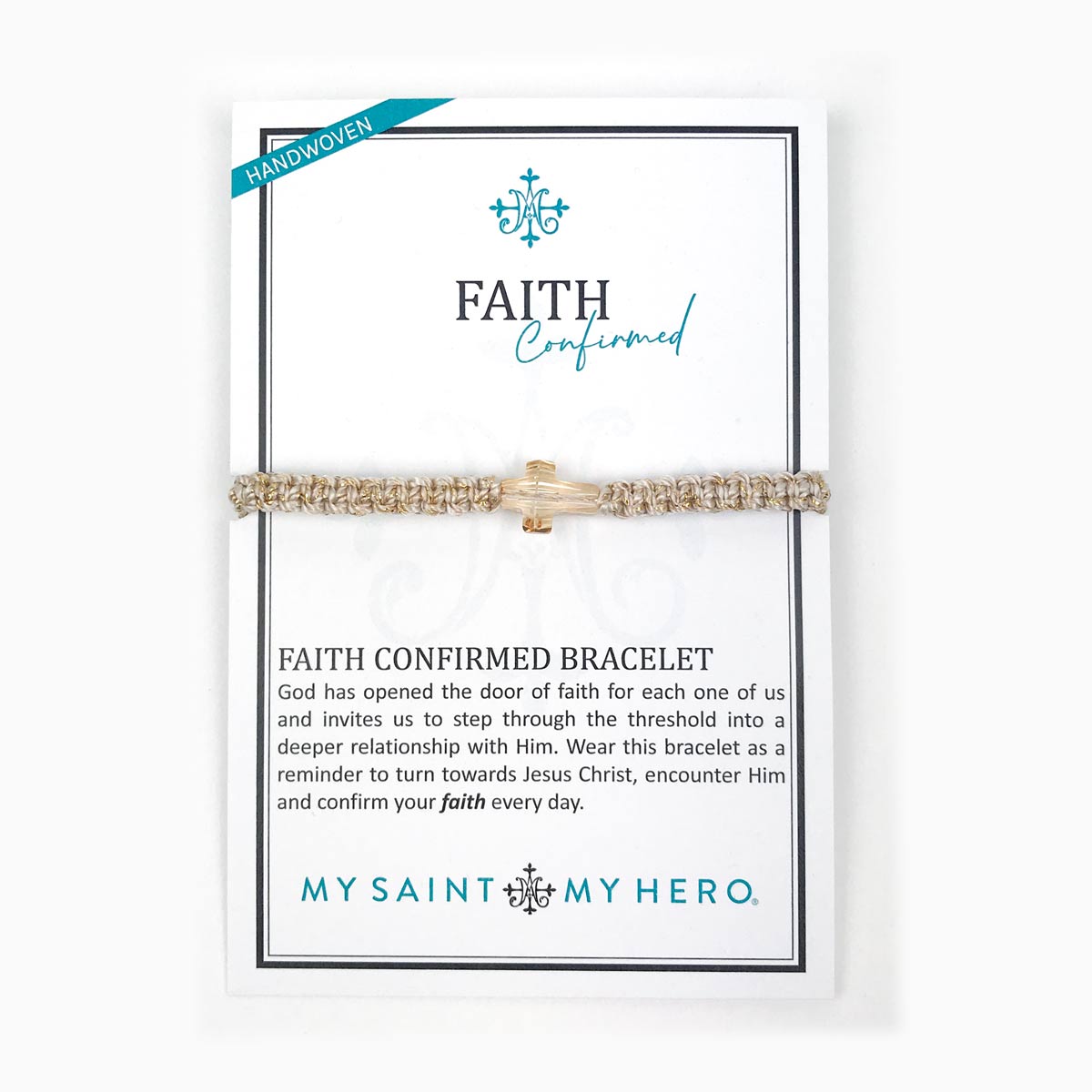 Faith Confirmed Crystal Cross Bracelet