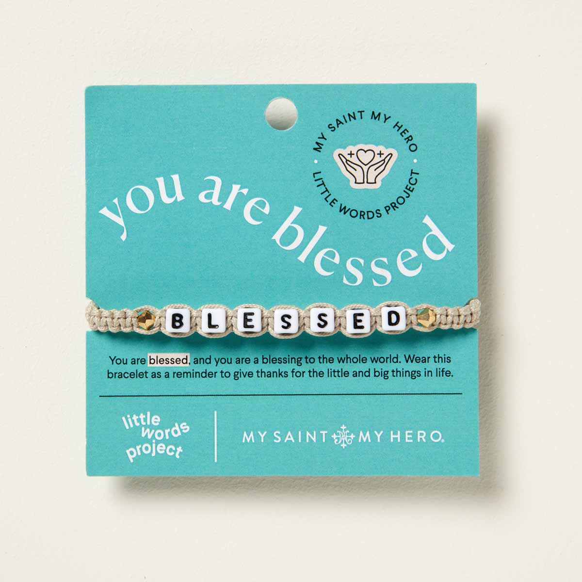 My Saint My Hero Little Words Project Blessed Bracelet