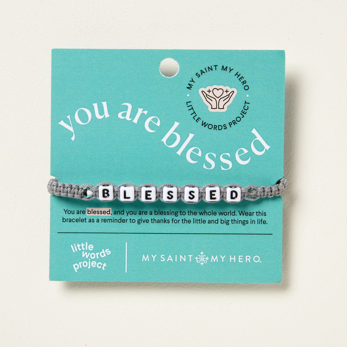 My Saint My Hero Little Words Project Blessed Bracelet