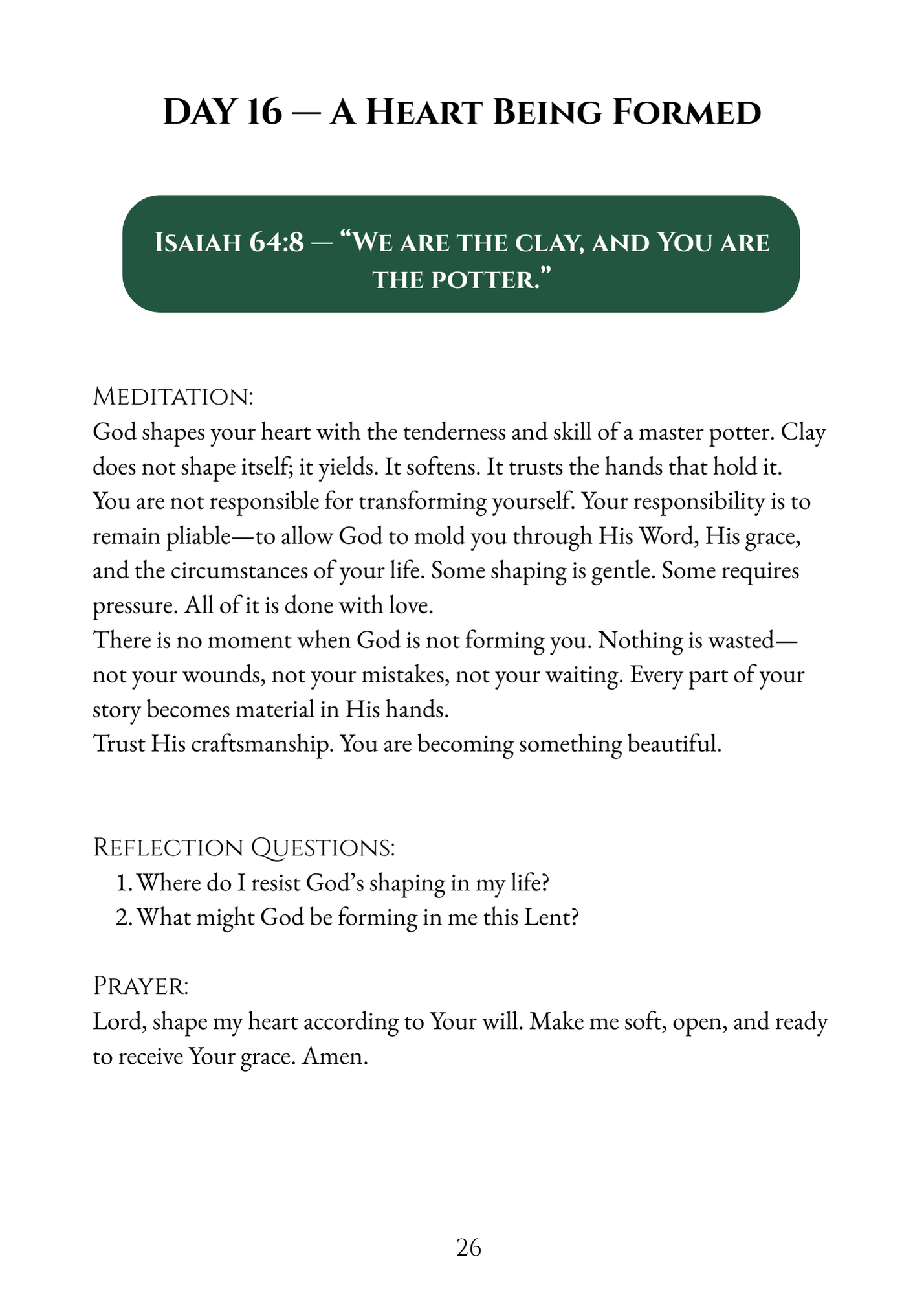 Return to Me: Lenten Prayer Guide