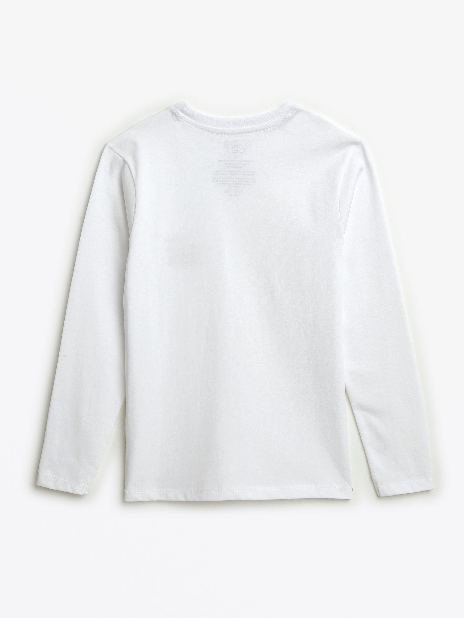 White Prayer Pocket Long Sleeve Shirt Cotton