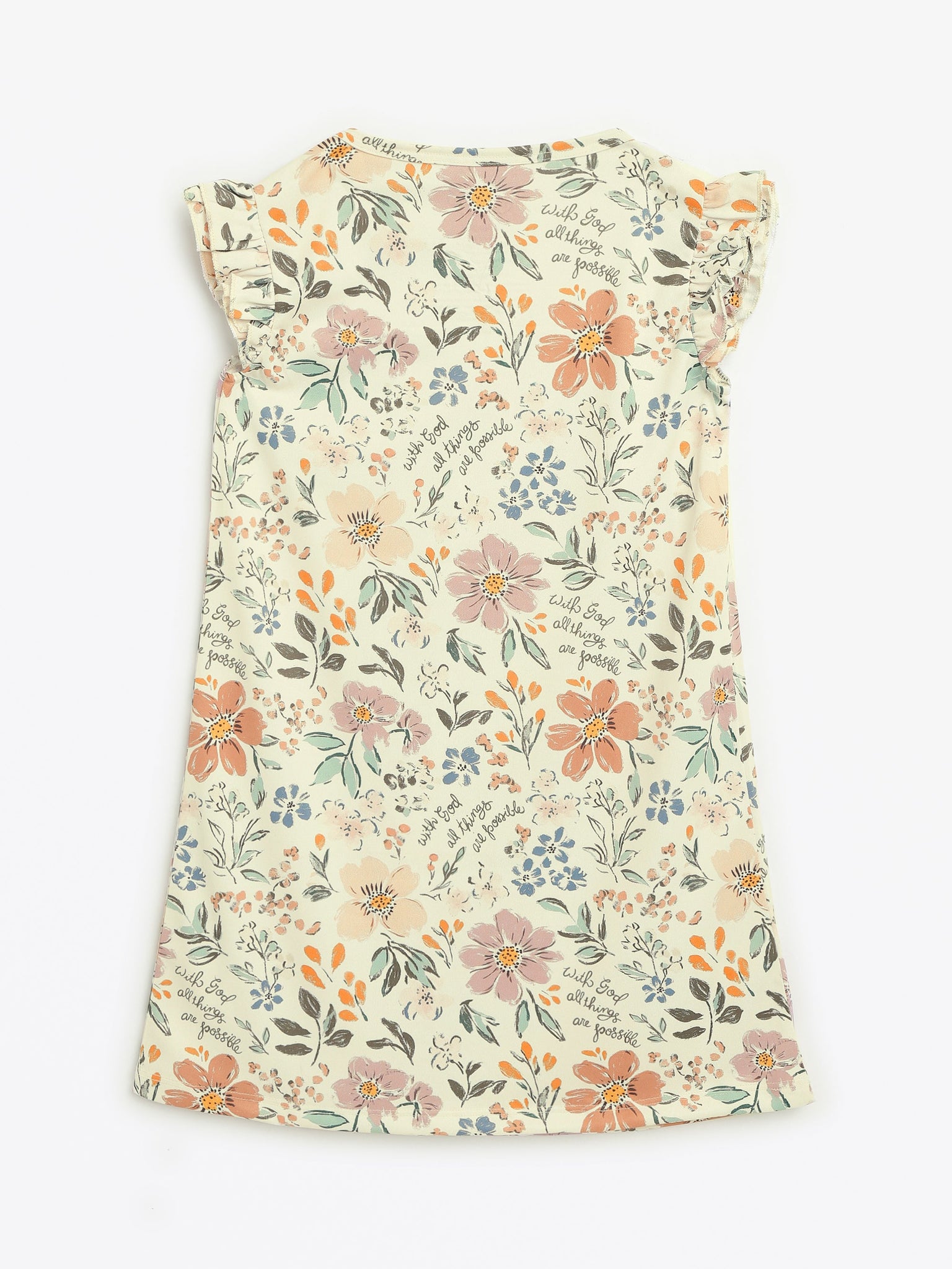 All Things Are Possible PJ Girls Nightgown Polyester