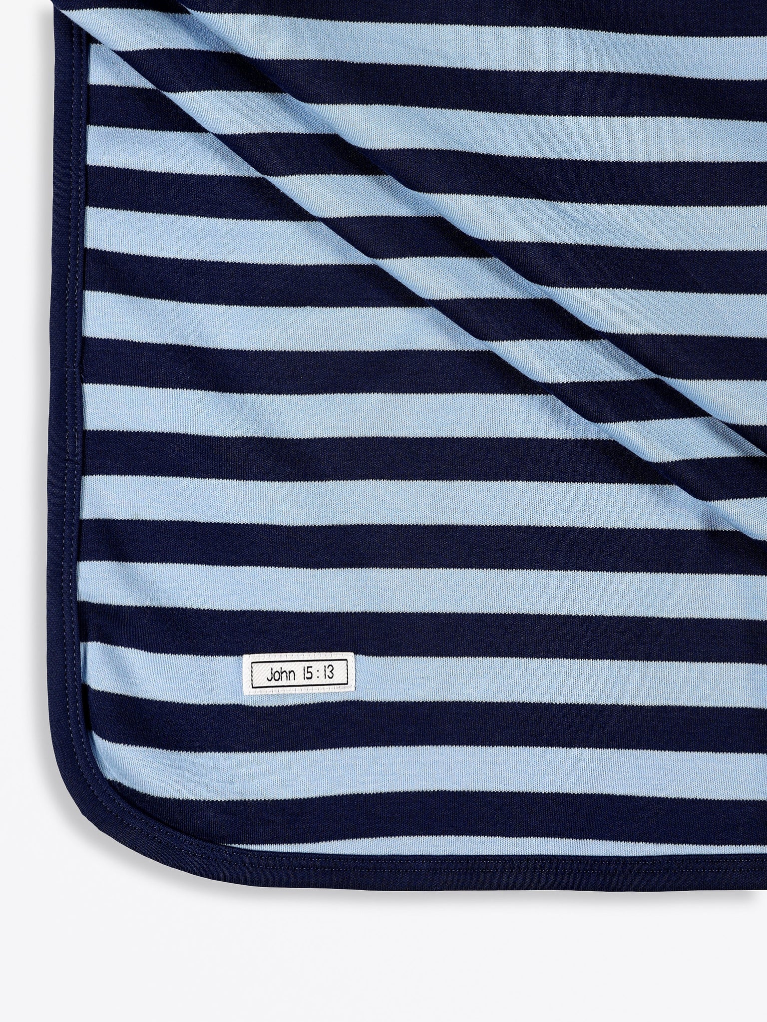 No Greater Love Blue Swaddle Cotton