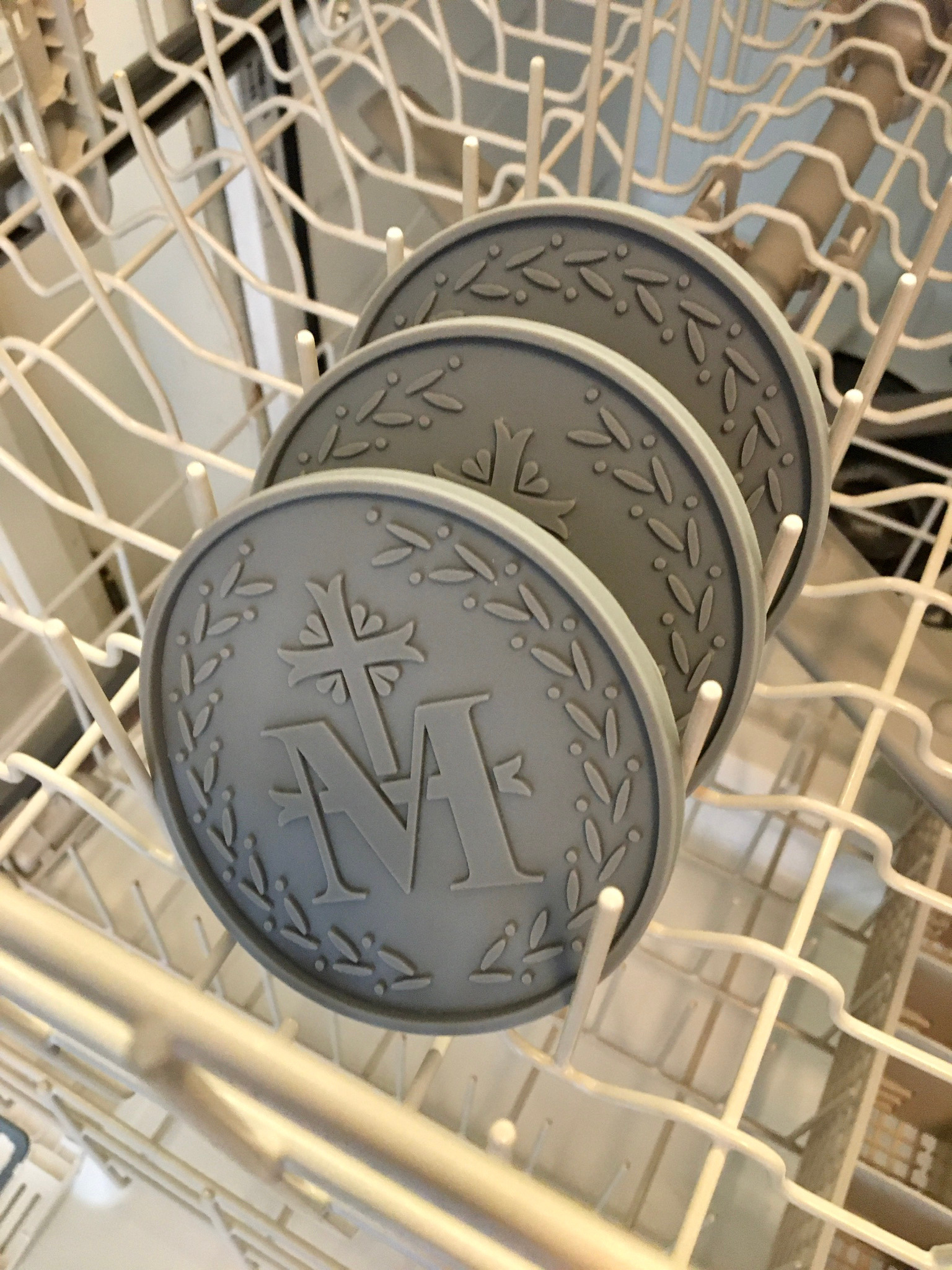 Catholic Coasters, Catholic Silicone Coasters, Set of 4