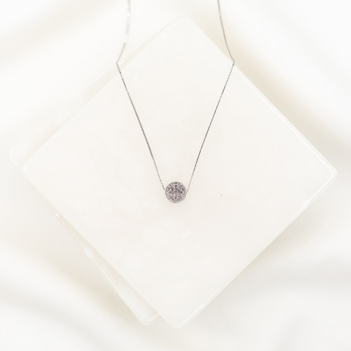 Benedictine Petite Necklace - Sterling Silver