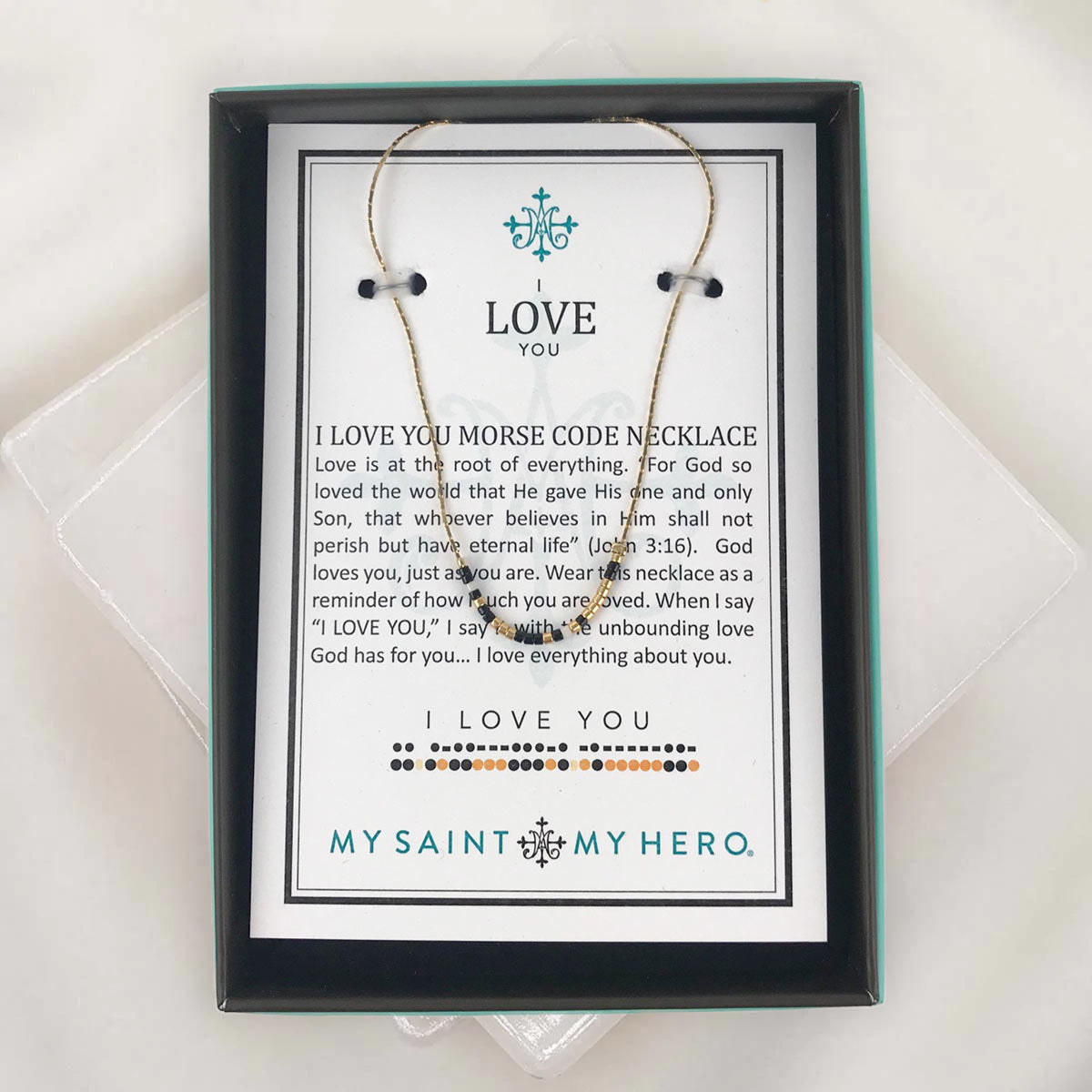 I Love You Morse Code Necklace