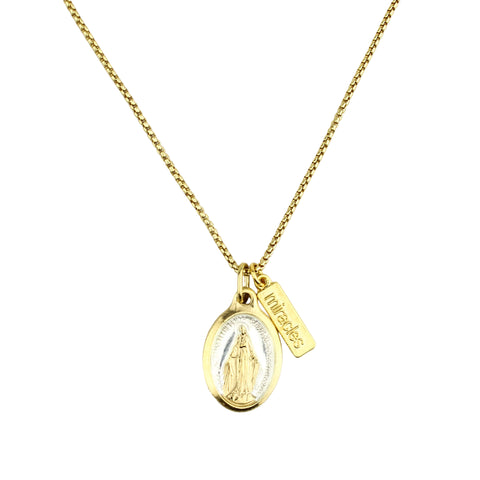 Lourdes Miraculous Mary Necklace