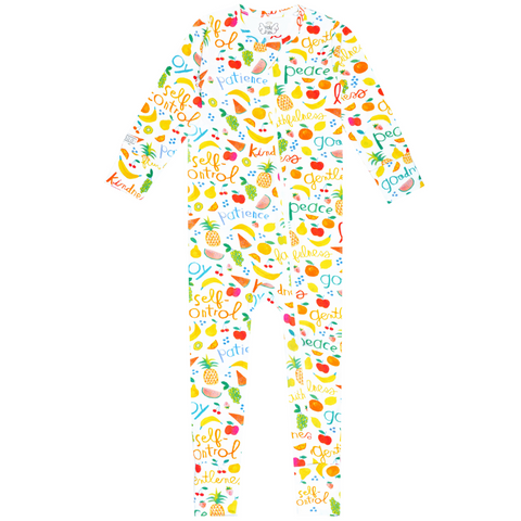 Fruit of the Spirit PJ Footless Onesie Bamboo