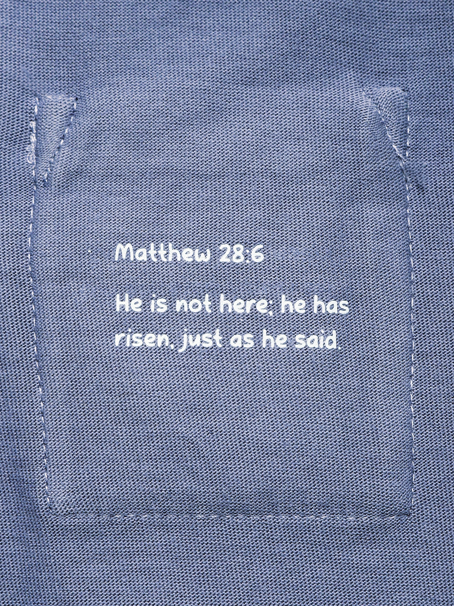 Infinity Prayer Pocket Long Sleeve Bodysuit Cotton