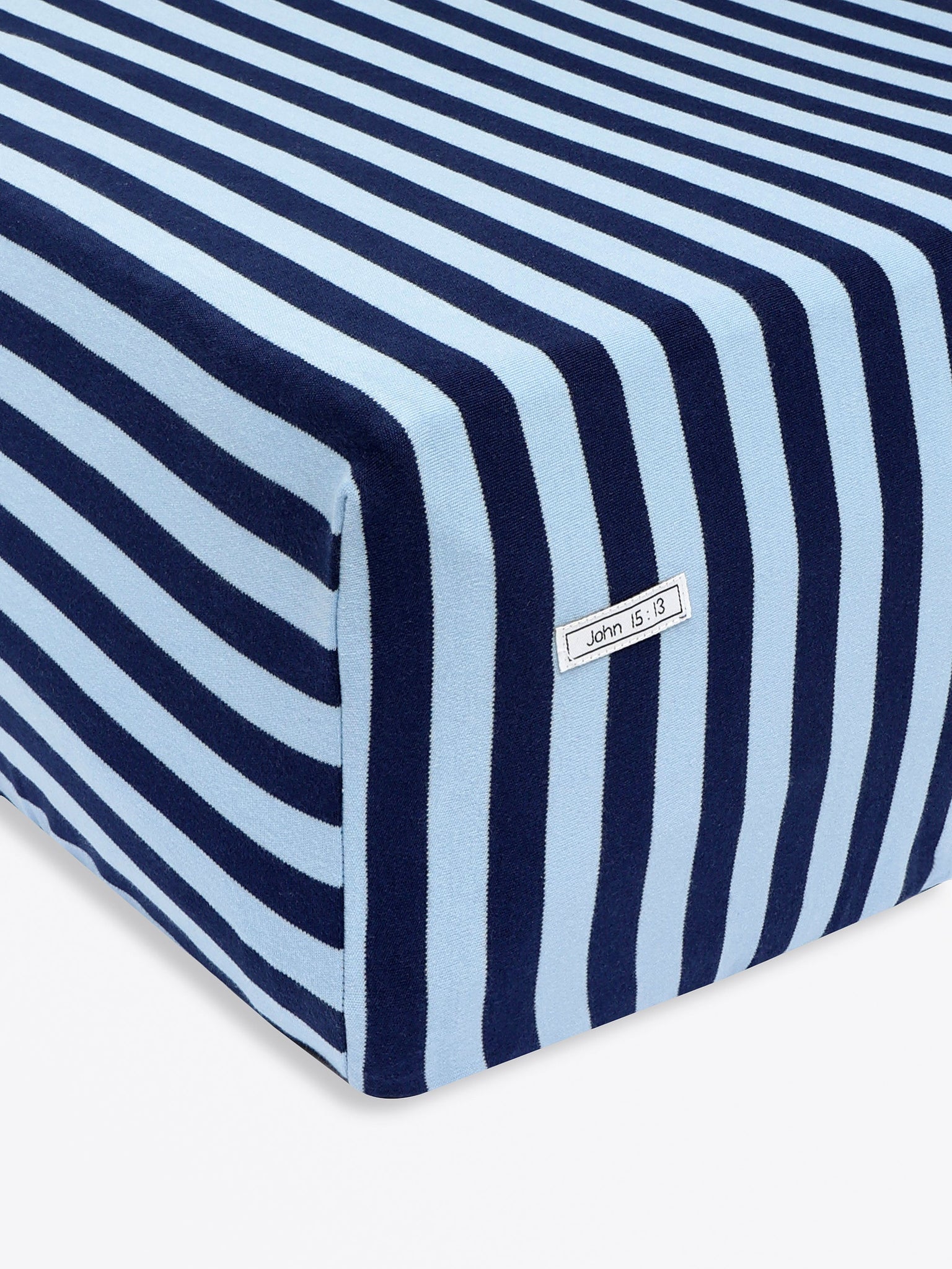 No Greater Love Blue Bedsheet Cotton