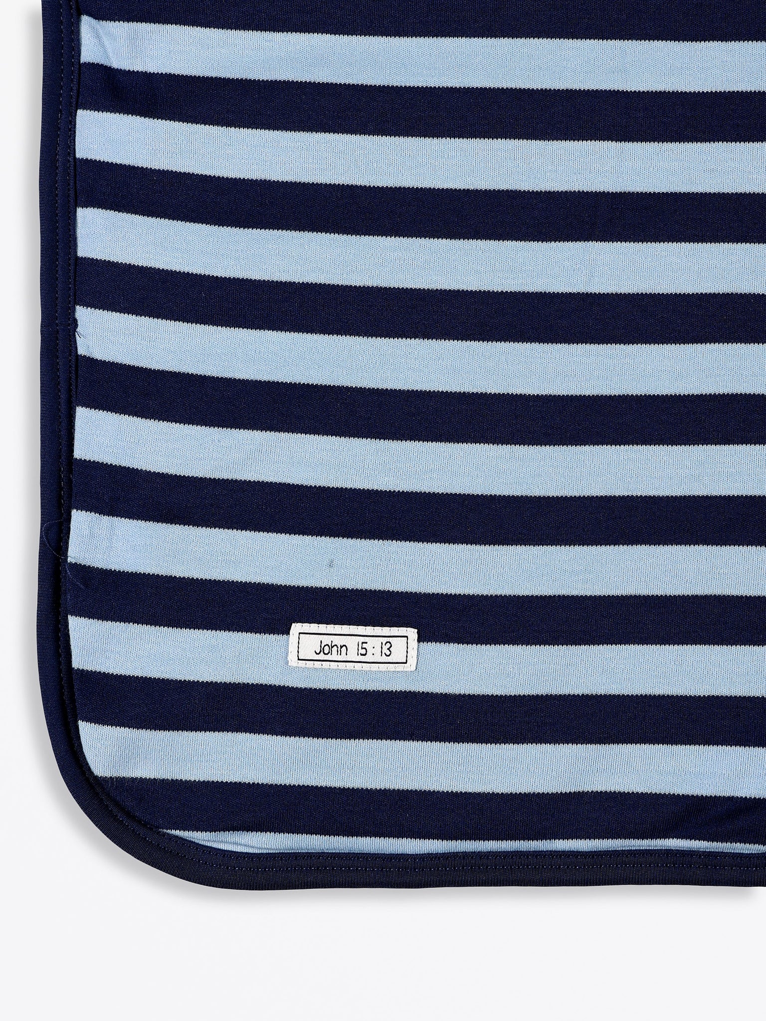 No Greater Love Blue Blanket Cotton