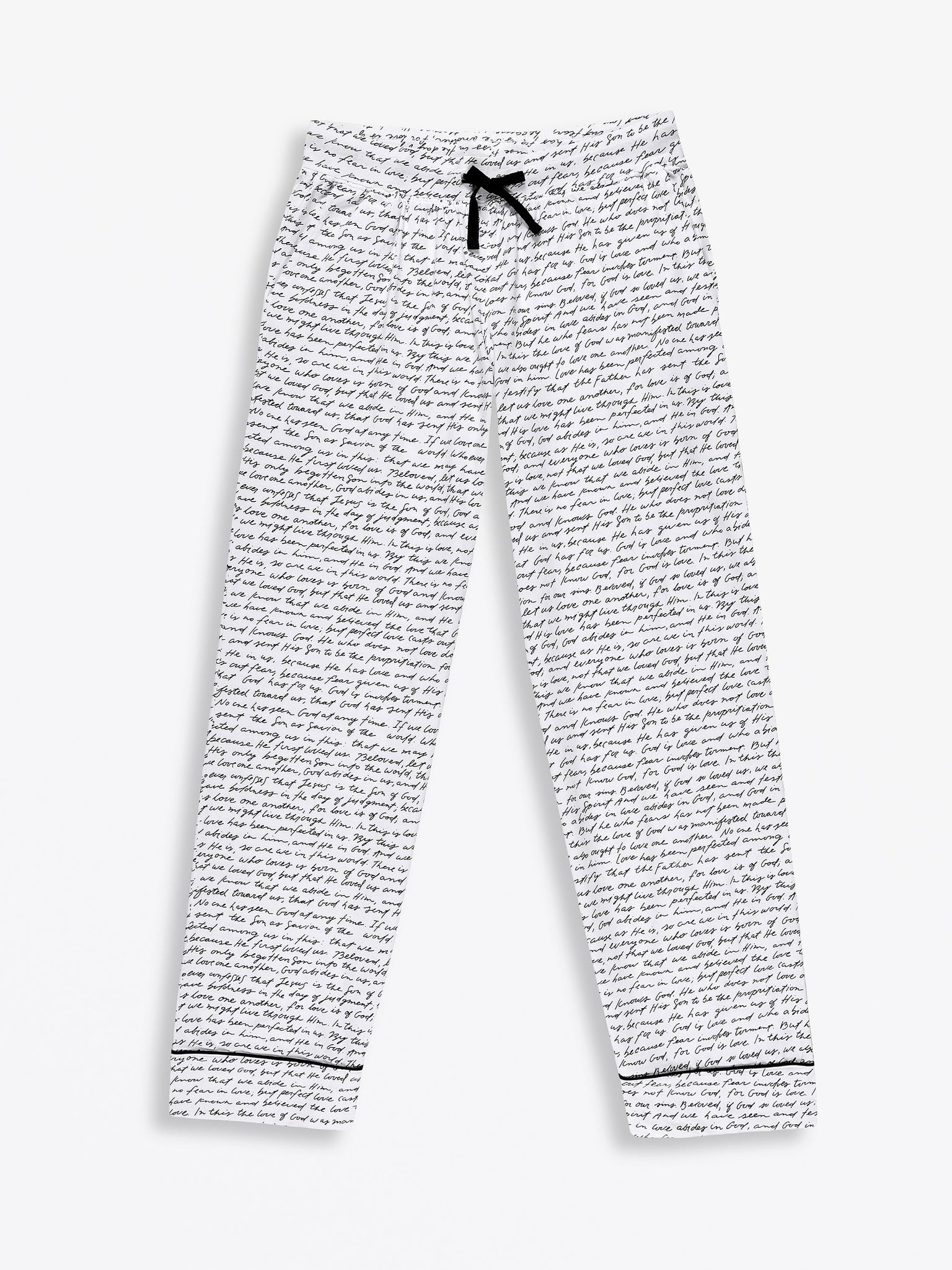 Love One Another Womens PJ Notch Collar Set Cotton