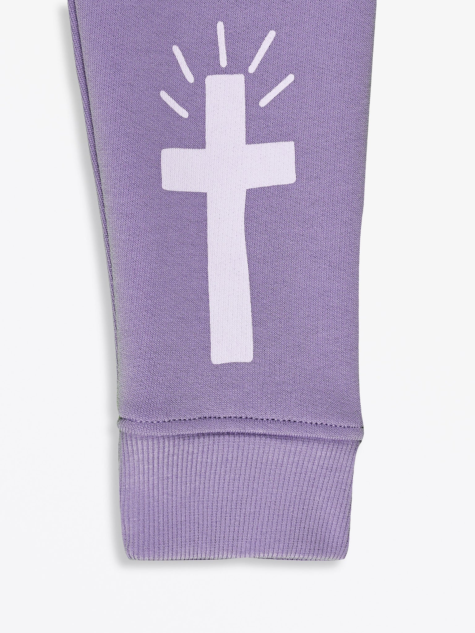 Eternal Life Purple Fleece Jogger