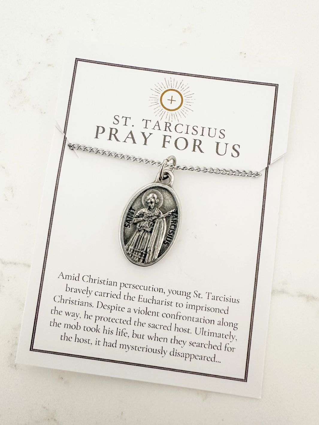 St. Tarcisius Medal Necklace