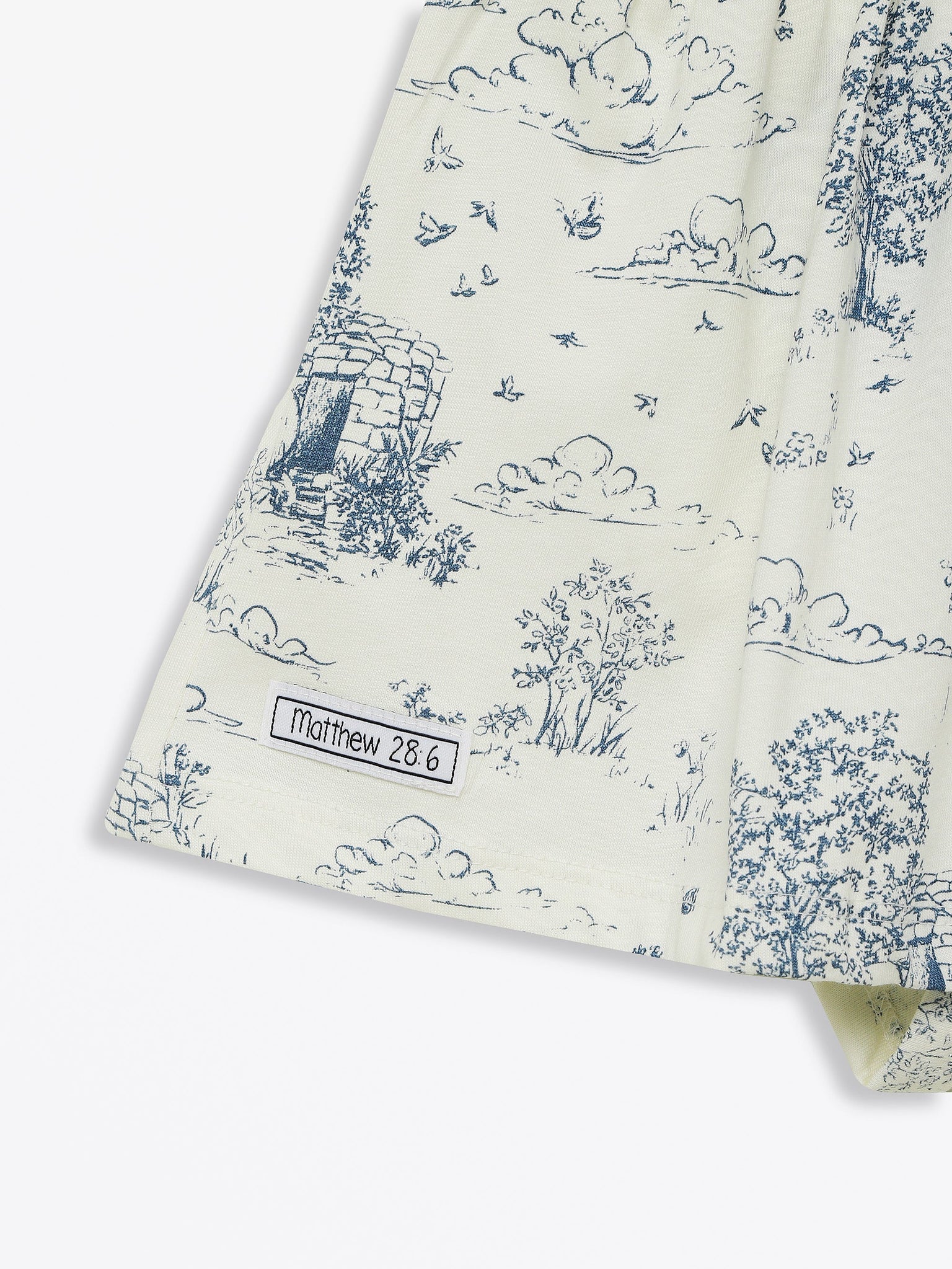 The Empty Tomb Short Sleeve Twirl Dress Bodysuit Cotton