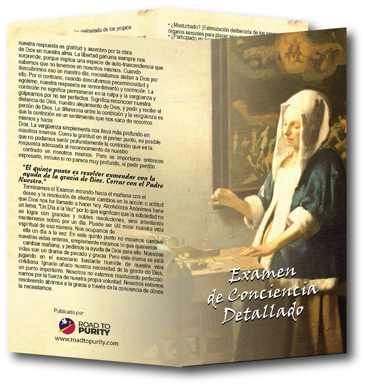 Detailed Examination of Conscience - Prayer Card -SPANISH (c)