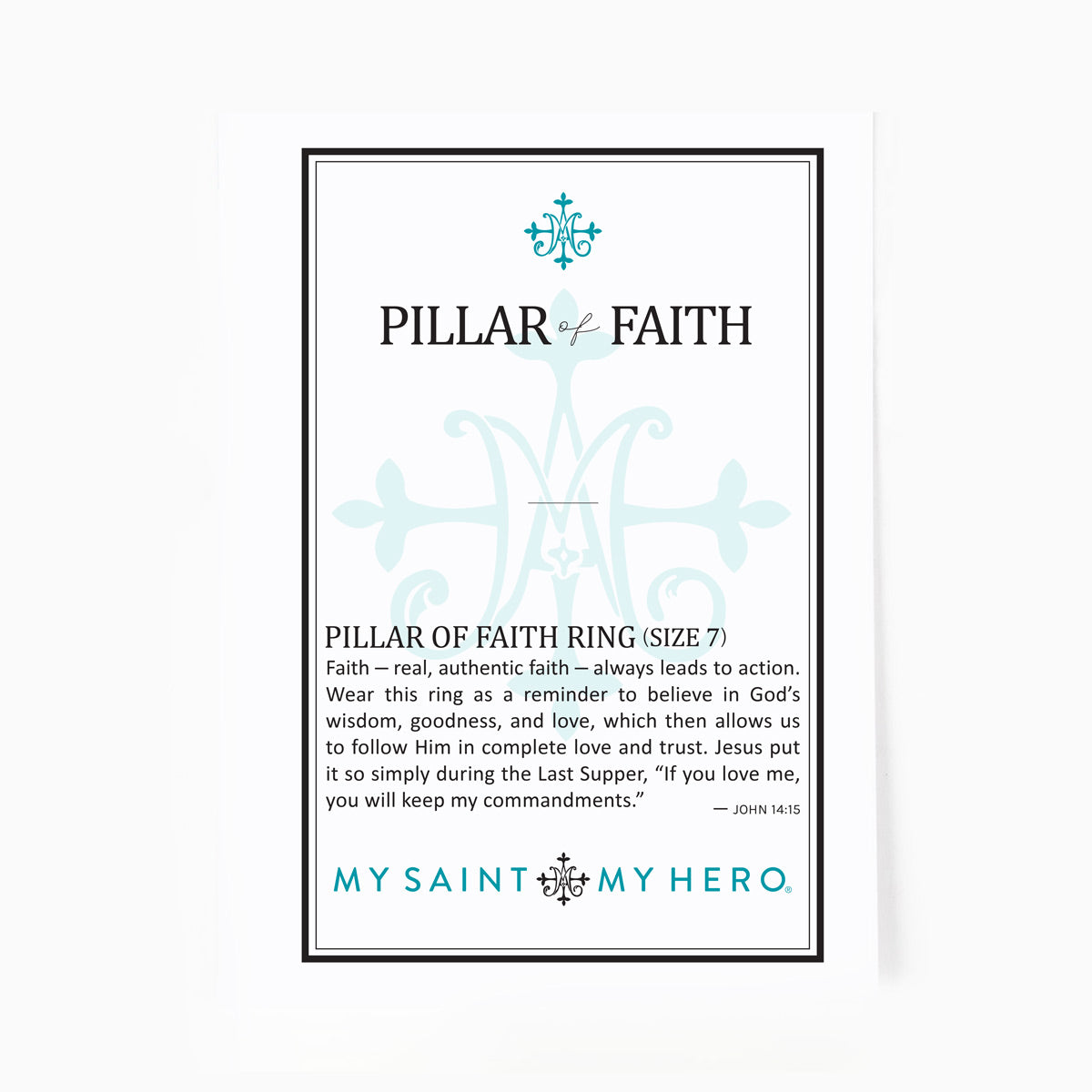 Pillar of Faith Petite Cross Ring