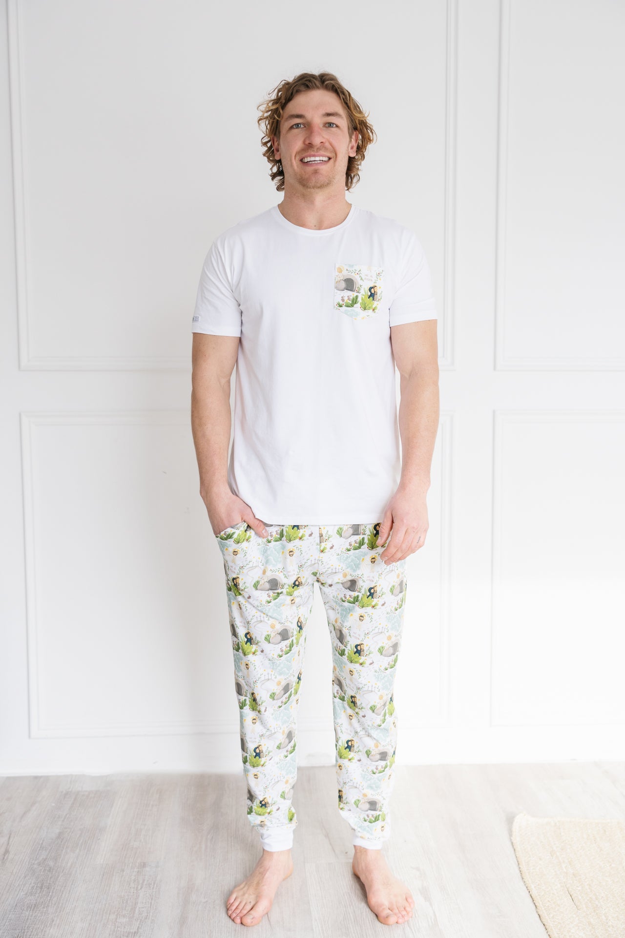 He Is Risen Men's PJ Set Cotton