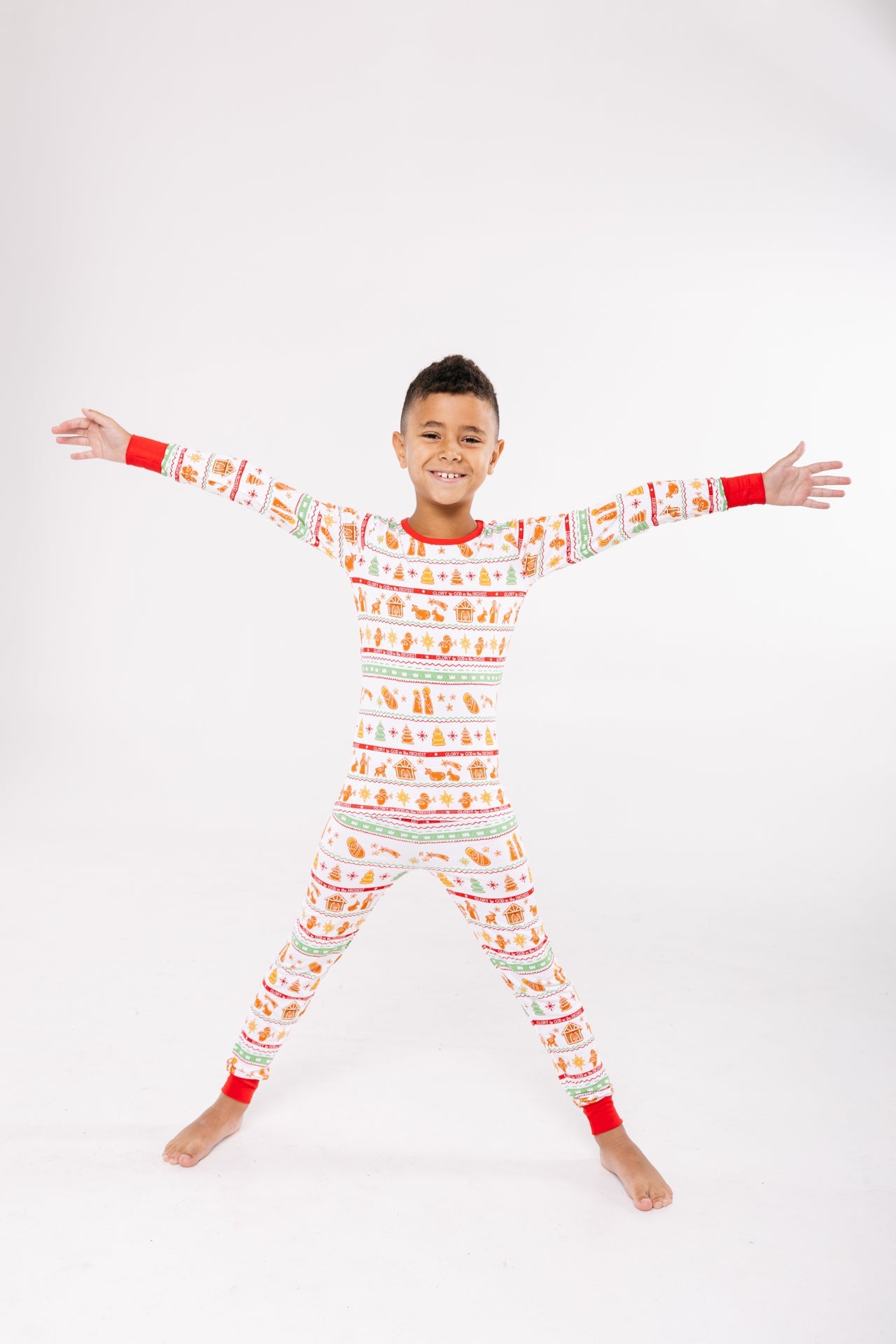 Sweet Baby Jesus Christmas PJ Long Sleeve & Pants Set Bamboo