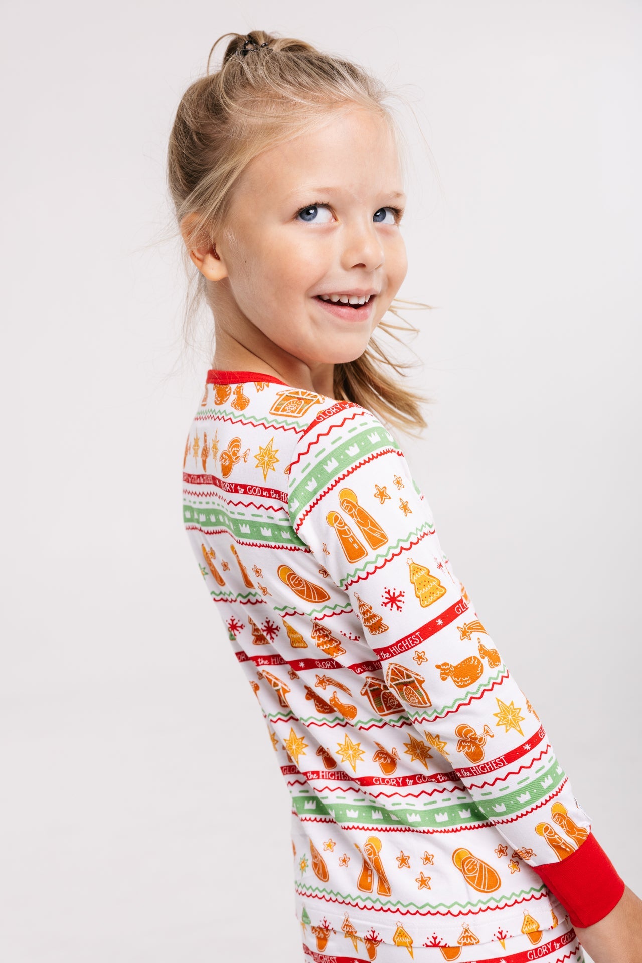 Sweet Baby Jesus Christmas PJ Long Sleeve & Pants Set Bamboo