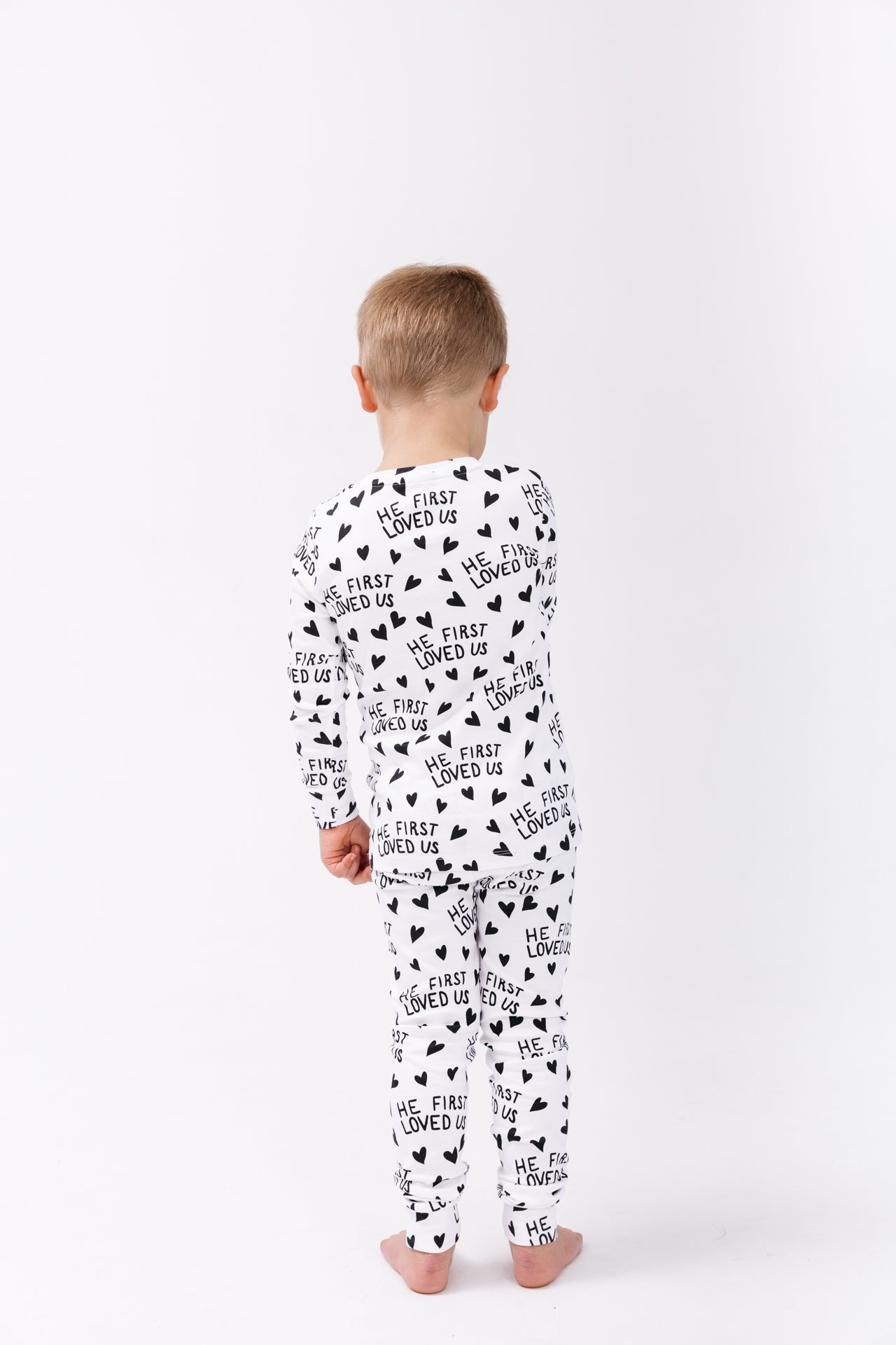 He First Loved Us PJ Long Sleeve Set Cotton