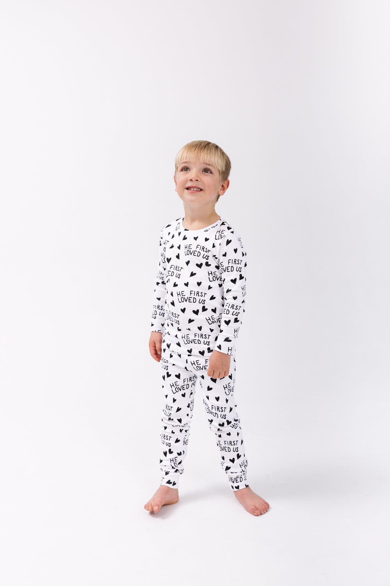 He First Loved Us PJ Long Sleeve Set Cotton