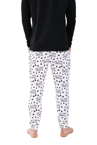 He First Loved Us Men's PJ Set Cotton