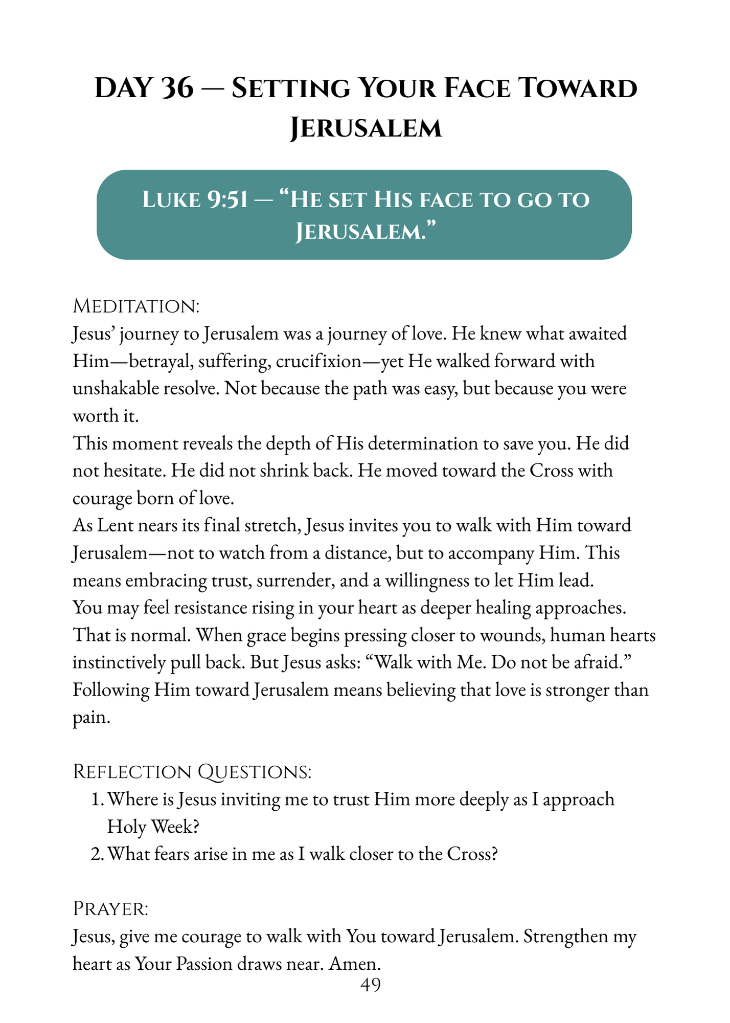 Return to Me: Lenten Prayer Guide