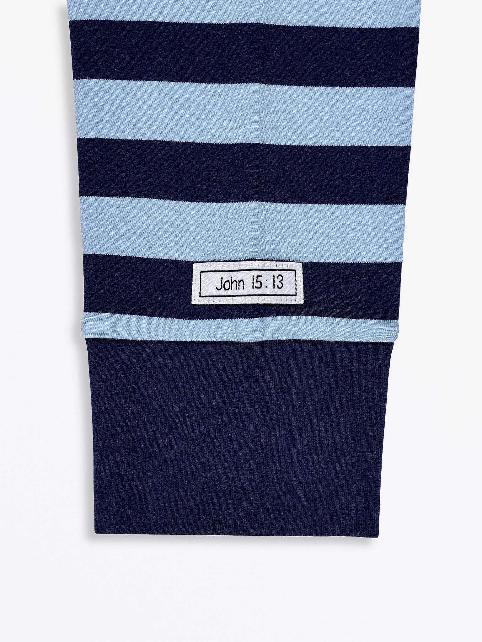 No Greater Love Blue Womens PJ Jogger Set Cotton