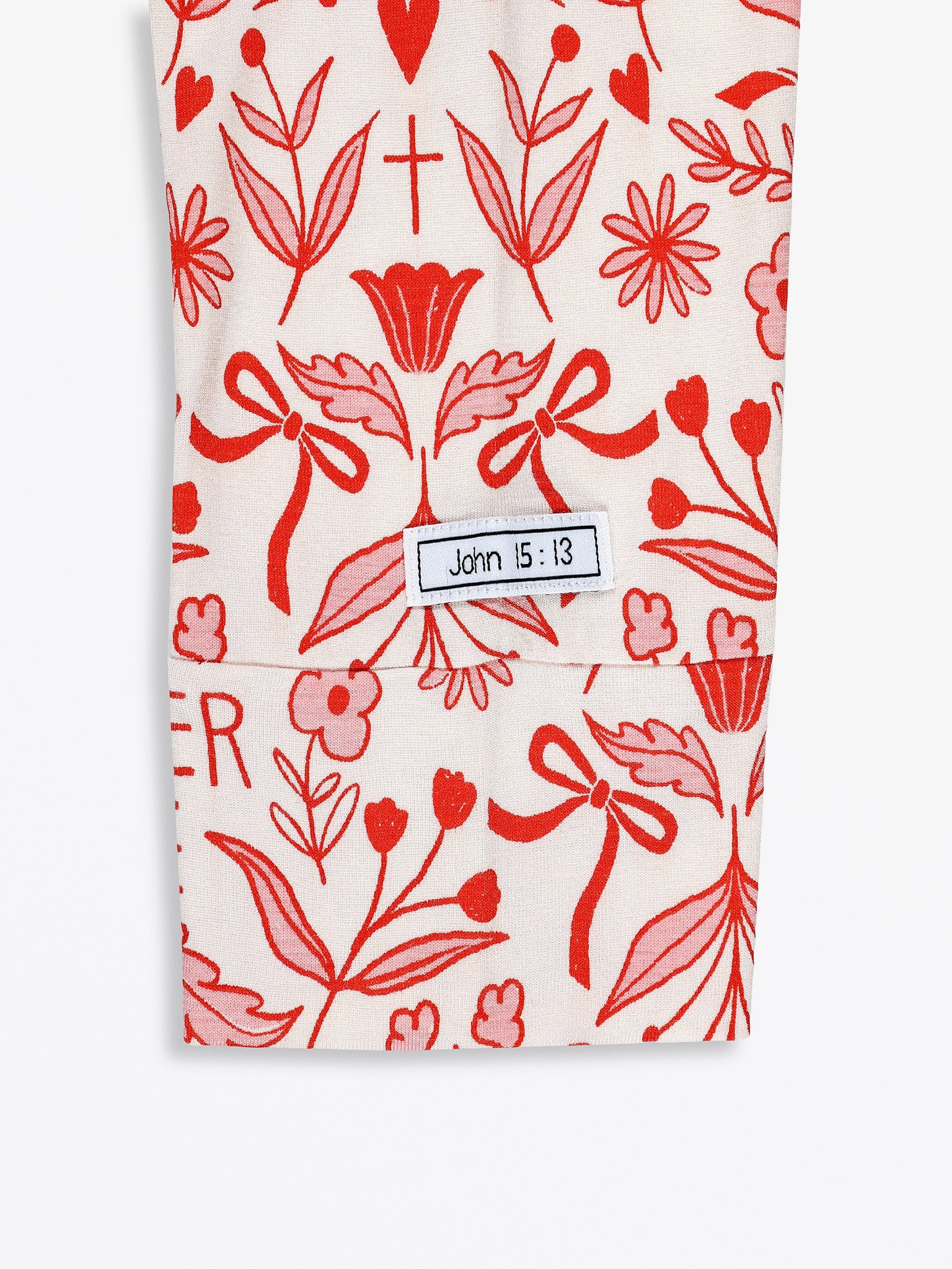 No Greater Love Pink Women's PJ Jogger Set Bamboo