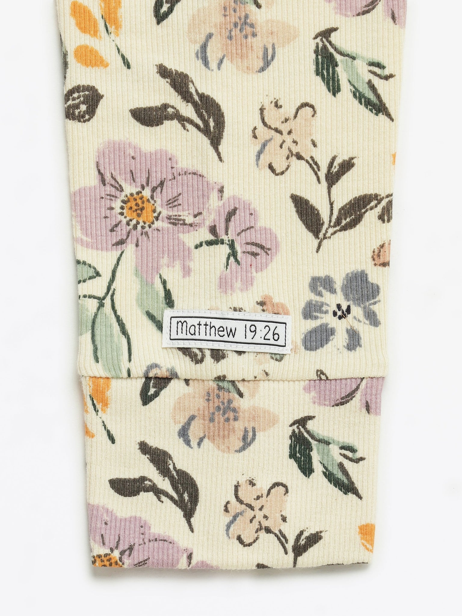 All Things Are Possible Womens Nightgown PJ Ribbed Cotton-Bamboo Blend