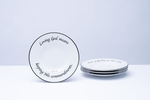 Daily Bread Appetizer Plates, Set of 4