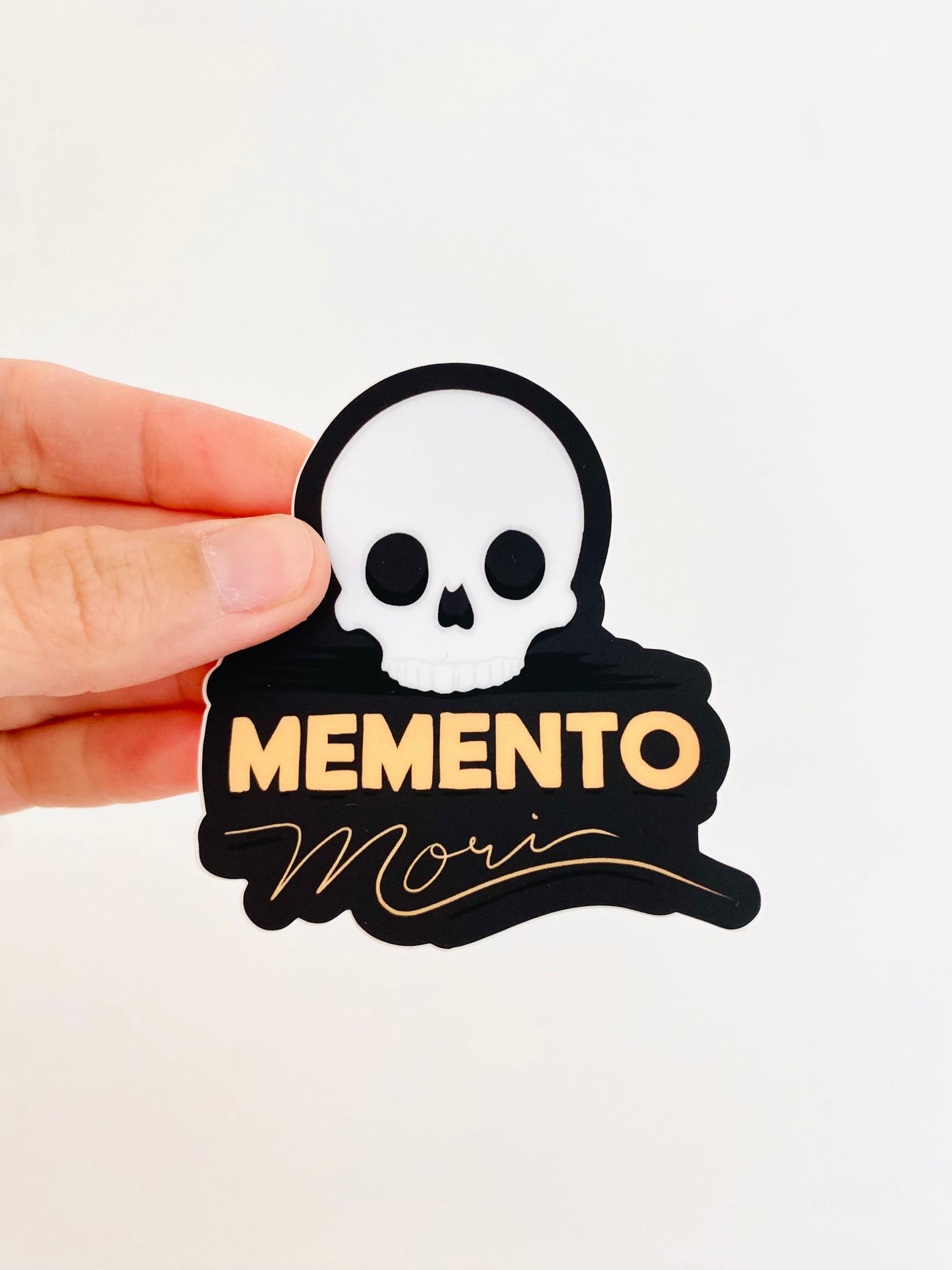 Memento Mori Skull Sticker