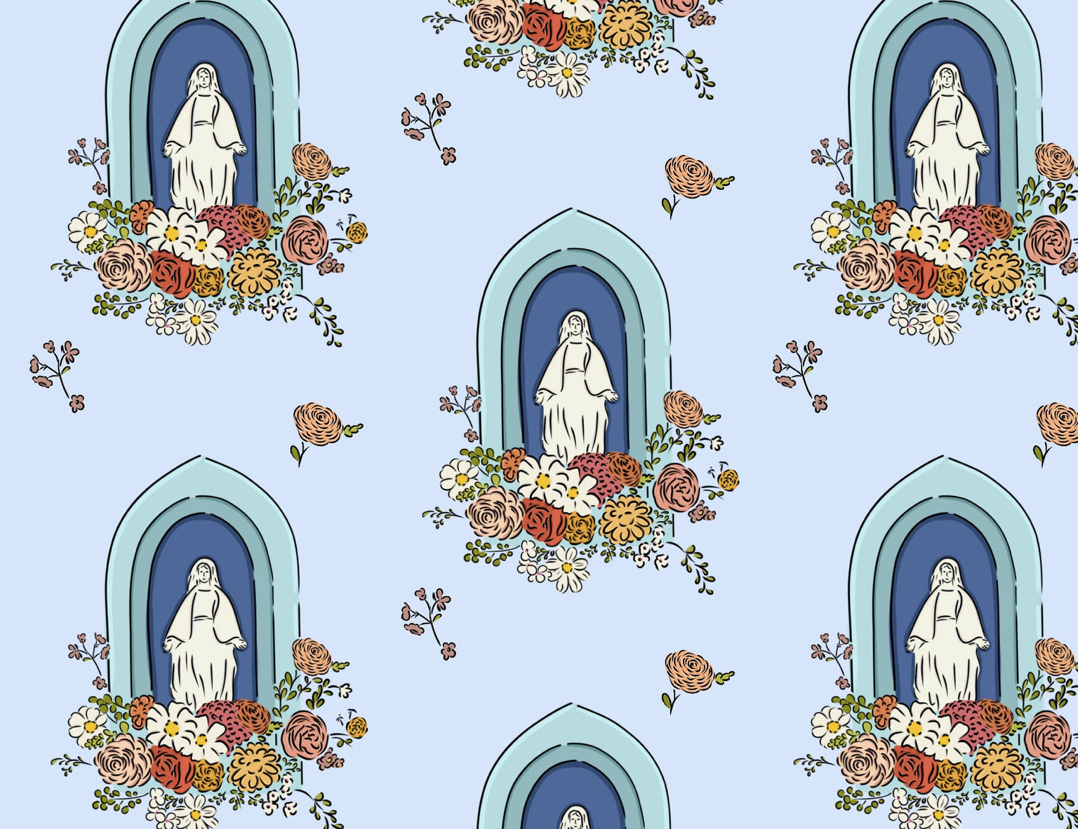 Marian Grotto Wrapping Paper