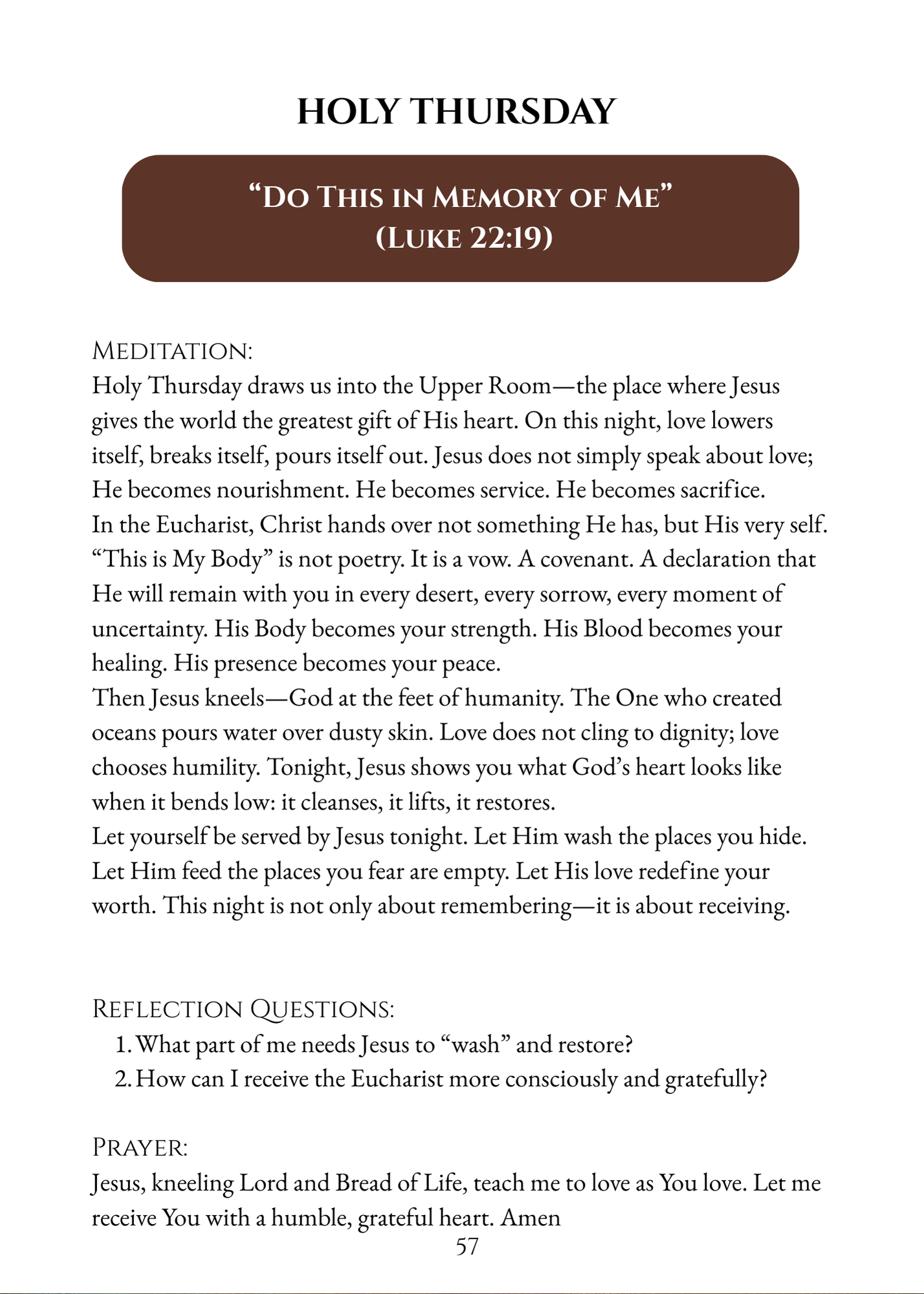 Return to Me: Lenten Prayer Guide