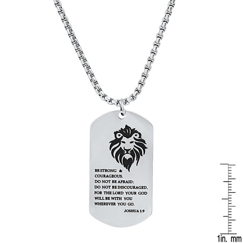 Be Strong…. Dog Tag Pendant