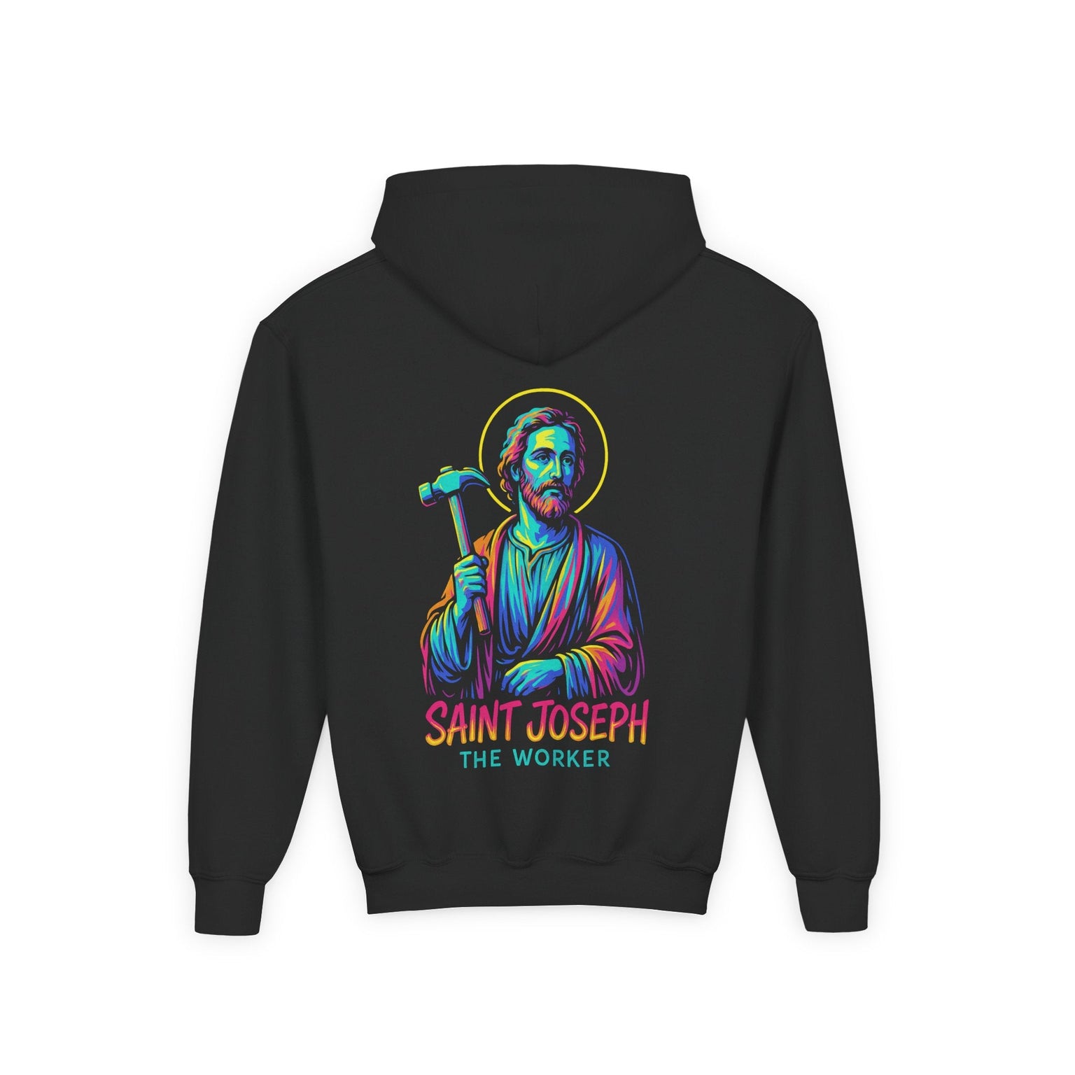 St. Joseph the Worker | Kids Catholic Hoodie | Faith & Grit