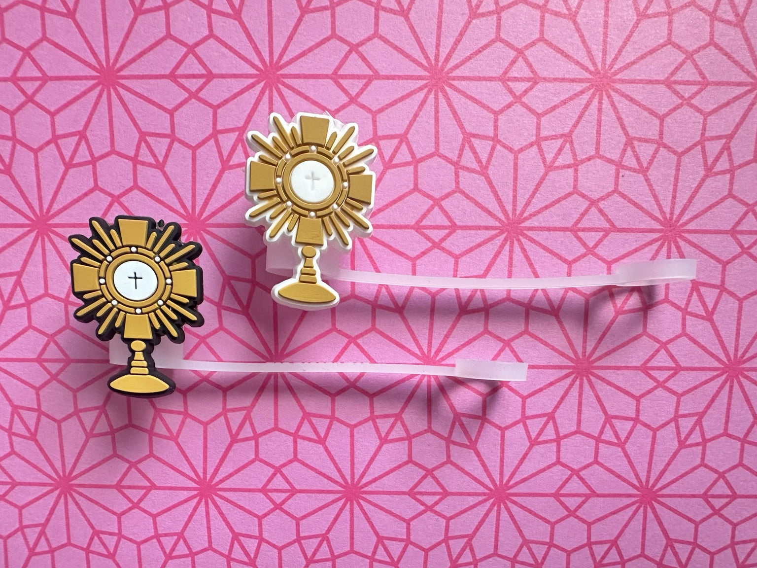 Catholic Straw Toppers: Adoration (a 2 pack!)