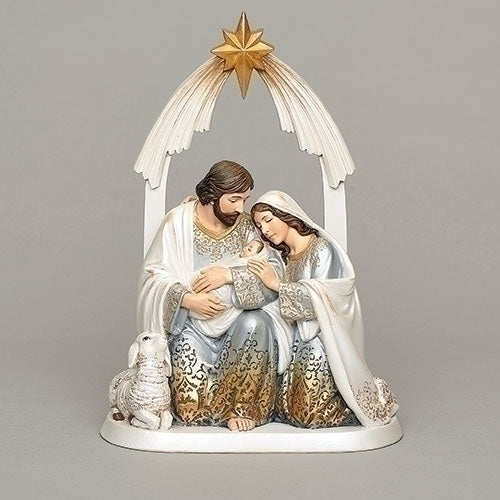 9.75"H Holy Family in Gold Ombre