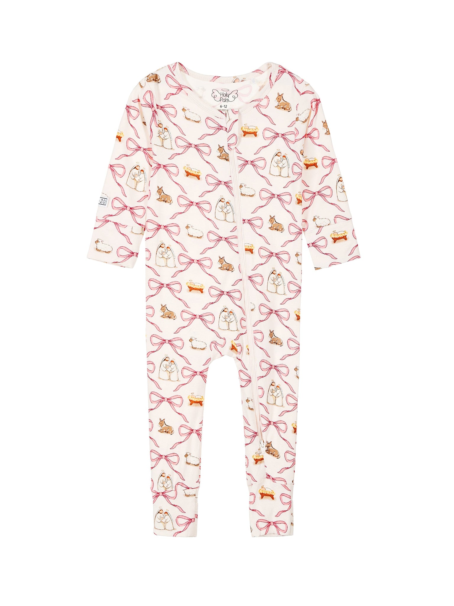 Let Us Adore Him PJ Footless Onesie Bamboo