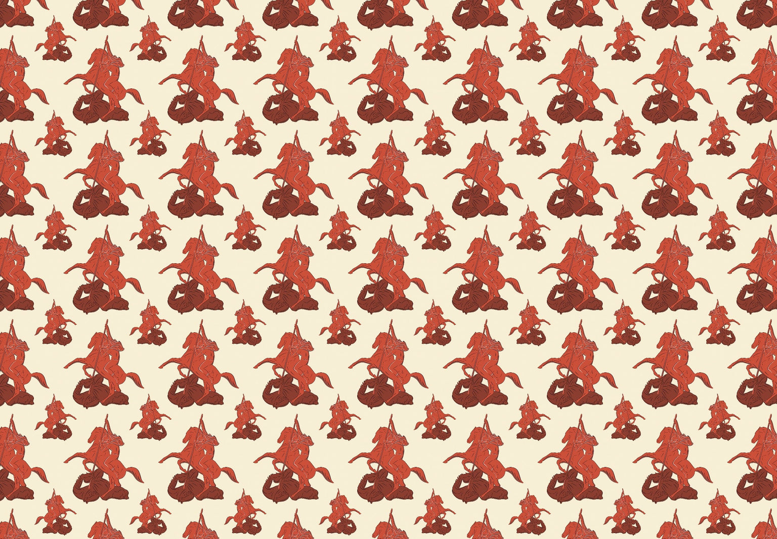 5 Saint George Wrapping Paper Sheets