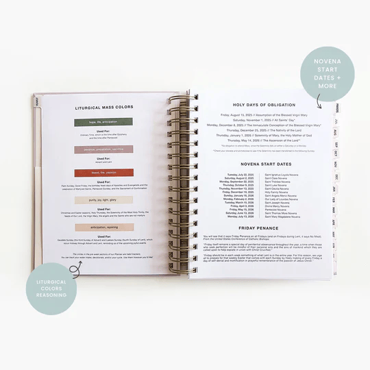 Catholic Academic Liturgical Planner // Big Layout