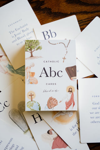Catholic ABC Cards for Kids