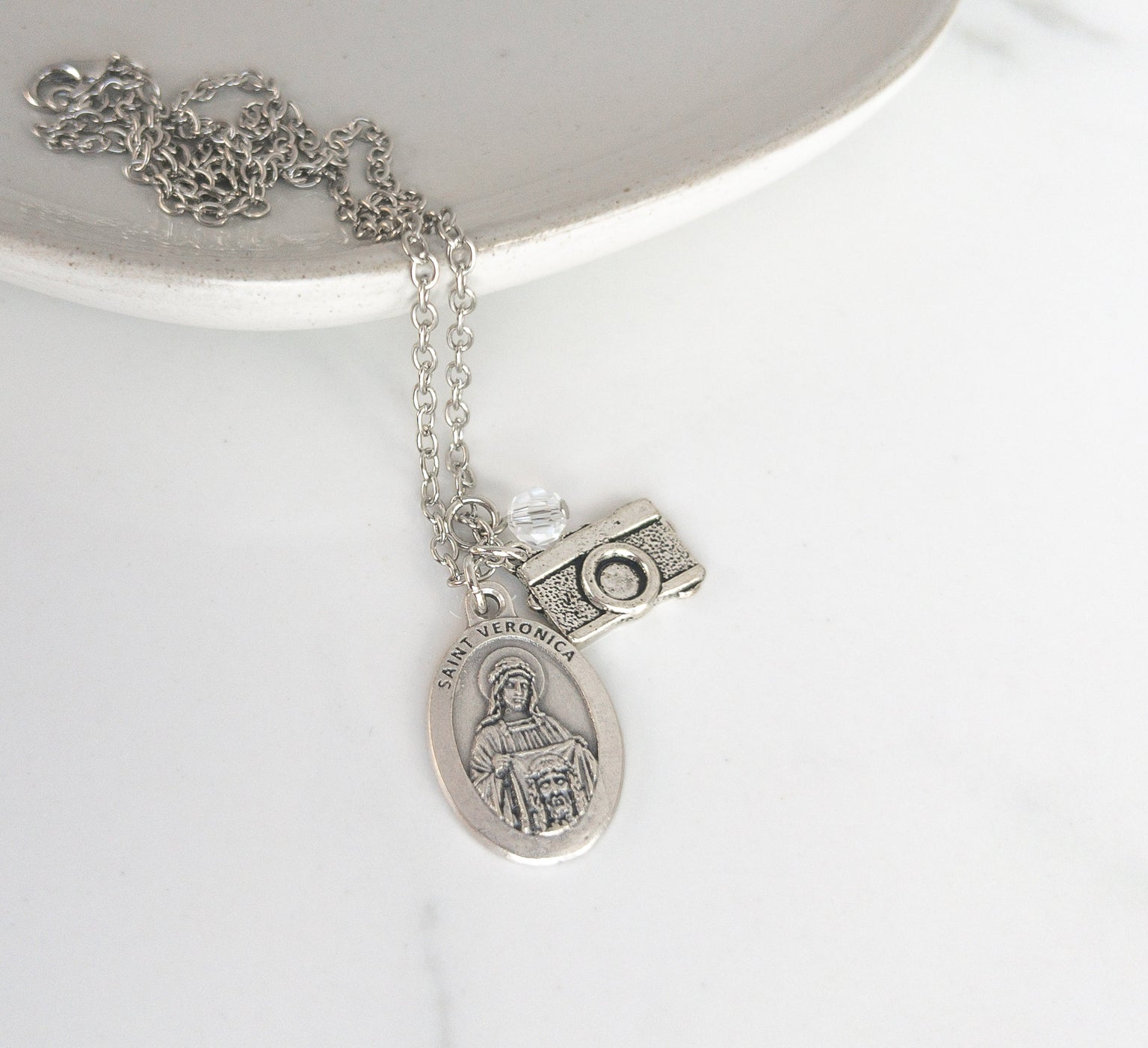 St Veronica Photographer Necklace