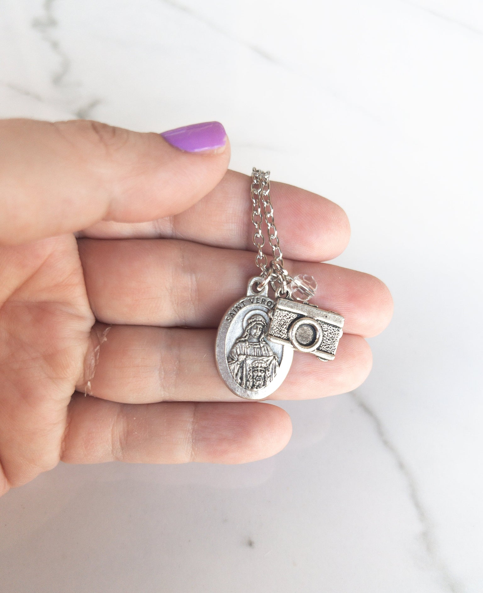 St Veronica Photographer Necklace