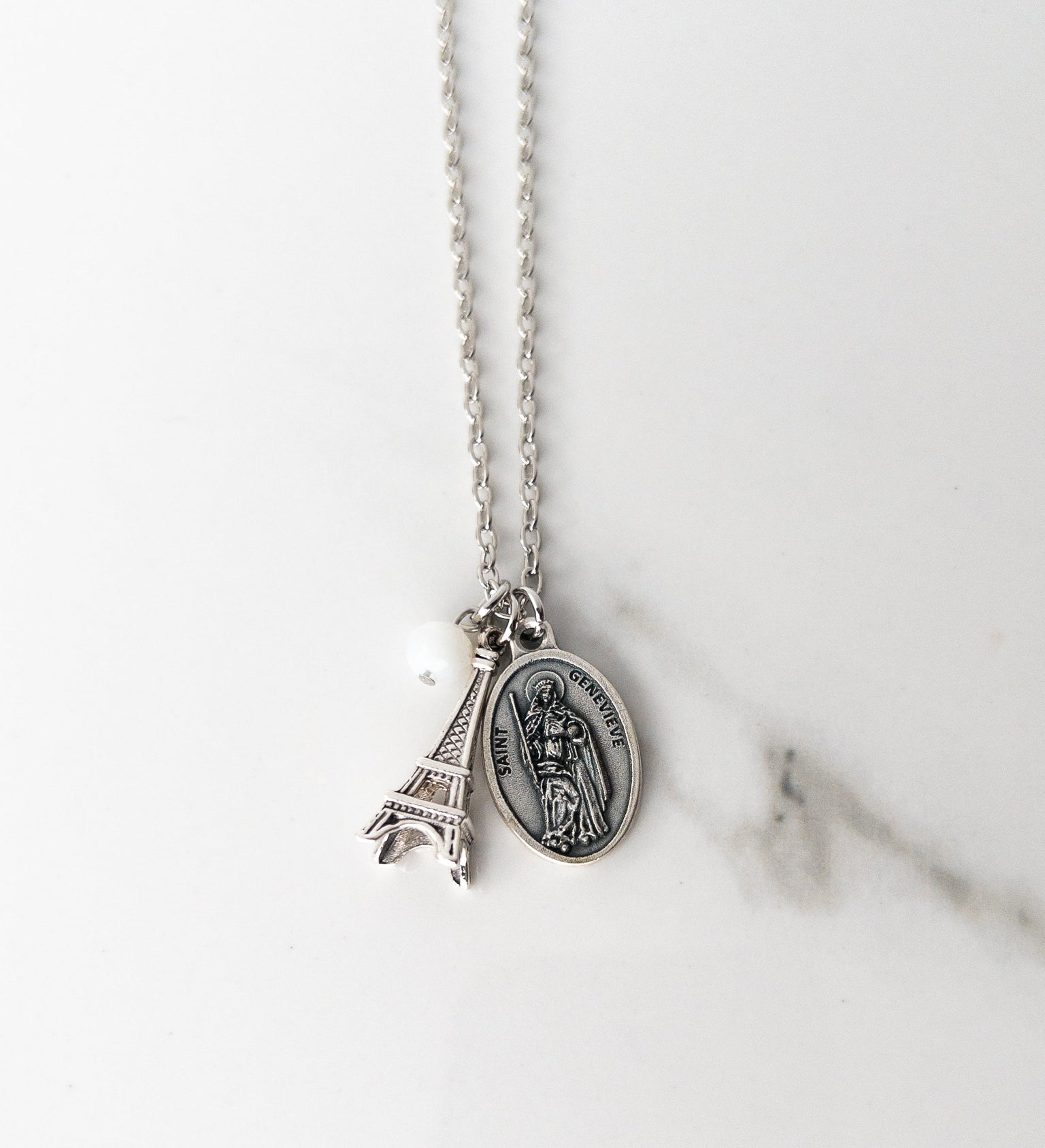 St Genevieve Eiffel Tower Necklace
