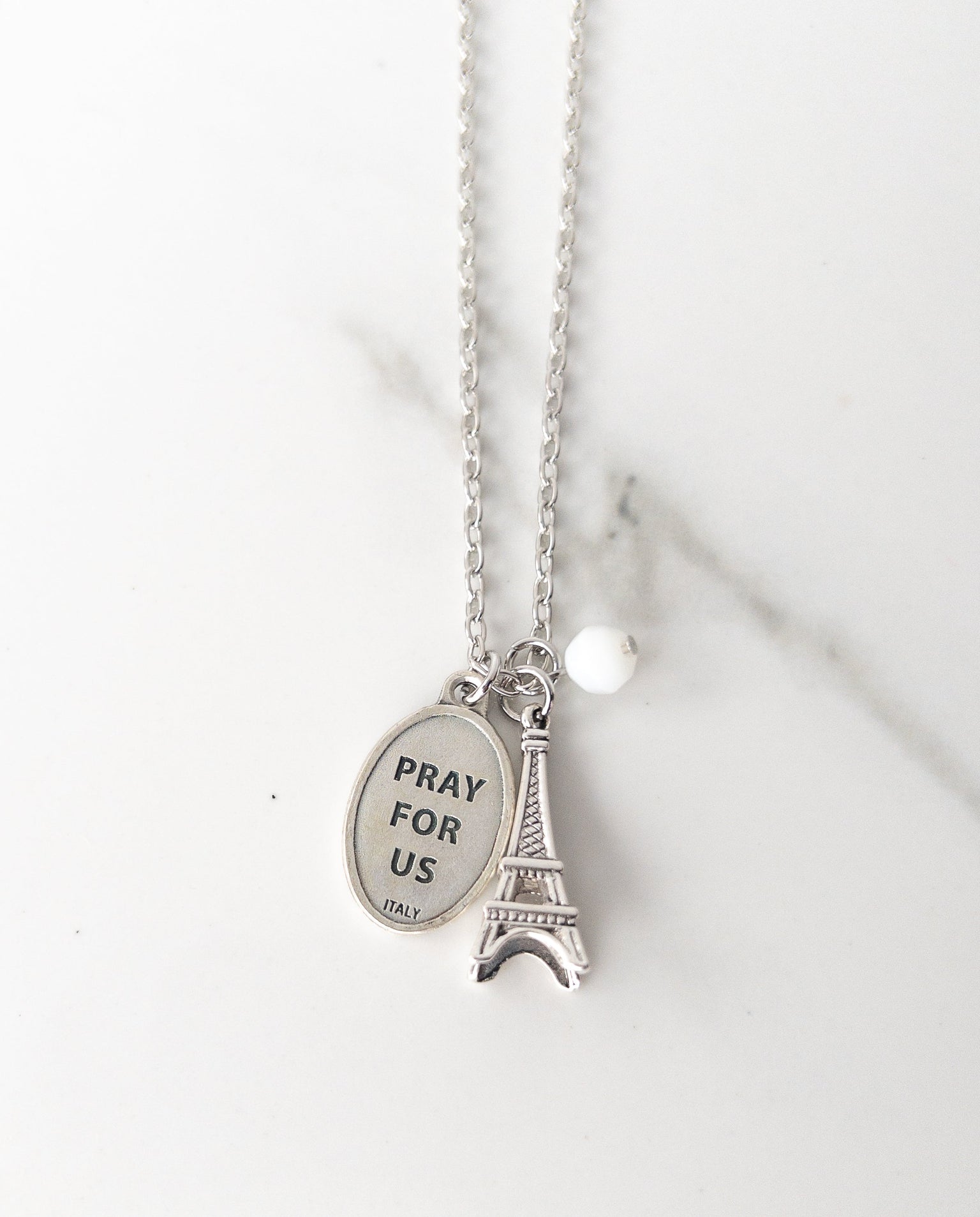 St Genevieve Eiffel Tower Necklace