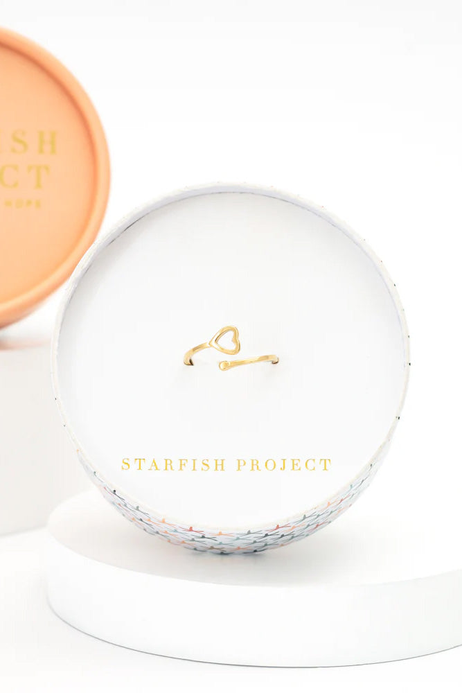 Handmade Gold God is Love Ring