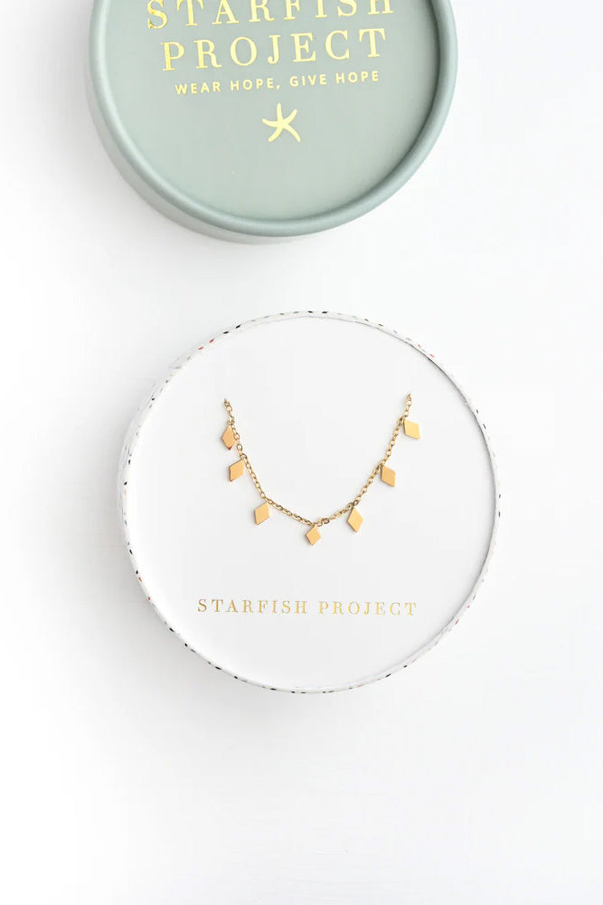 Fair-Trade Gold Shine the Light Necklace